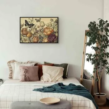 Obraz - Kolorowe tulipany na kremowym tle - obrazek 6