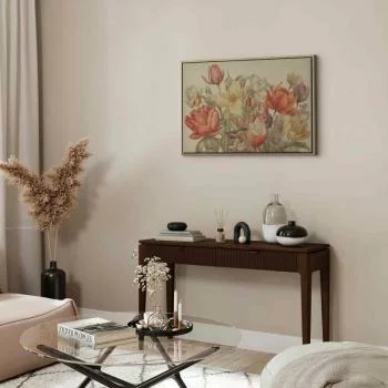 Obraz - Bukiet kwiatów na kremowym tle - obrazek 5