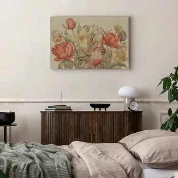 Obraz - Bukiet kwiatów na kremowym tle - obrazek 6