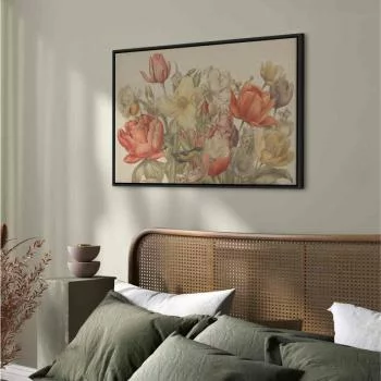 Obraz - Bukiet kwiatów na kremowym tle - obrazek 6