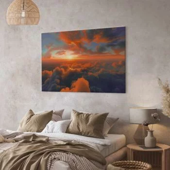 Obraz - Gdy świt łaskocze chmury: spektakl barw na porannym niebie - obrazek 6