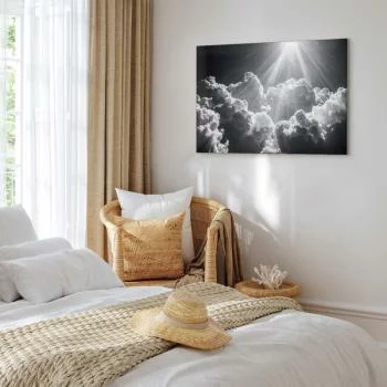 Obraz - Nadzieja w chmurach: Inspirujące promienie słońca – przebudź emocje - obrazek 6