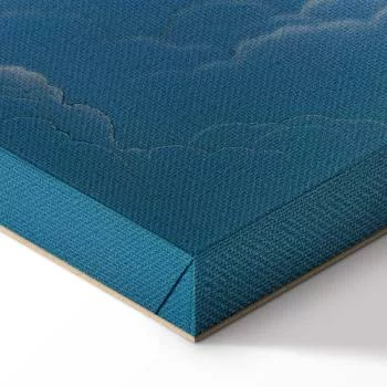 Obraz - Niebieskie niebo przełamujące się przez białe puchate chmury - obrazek 8