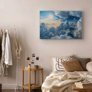 Obraz - Symfonia Światła: Słońce i chmury współgrające na przepięknym niebie - obrazek 6