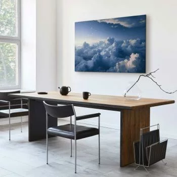 Obraz - Podniebne pejzaże: Promienie oświetlające puchowe formacje chmur - obrazek 7