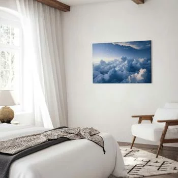 Obraz - Podniebne pejzaże: Promienie oświetlające puchowe formacje chmur - obrazek 6