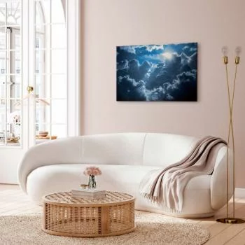 Obraz - Ożywiona sceneria: Słońce walczące z chmurami - obrazek 5