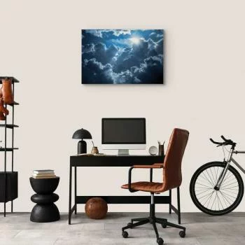 Obraz - Ożywiona sceneria: Słońce walczące z chmurami - obrazek 7