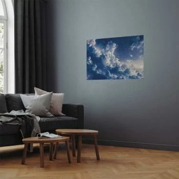 Plakat - Gwiezdne chmury i delikatne światło nad zakątkiem nieba - obrazek 2