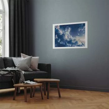 Plakat - Gwiezdne chmury i delikatne światło nad zakątkiem nieba - obrazek 2