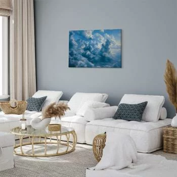 Obraz - Ocean w powietrzu: Falujące chmury odbijające światło poranka - obrazek 5