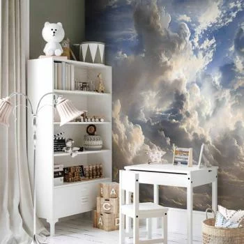 Fototapeta - Złote refleksy na obłokach chmur zapowiadających zmierzch - obrazek 6