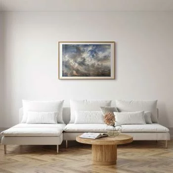 Plakat - Złote refleksy na obłokach chmur zapowiadających zmierzch - obrazek 2