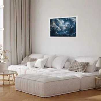 Plakat - Astronomiczne cuda: Chmury i gwiazdy w harmonijnym połączeniu - obrazek 2