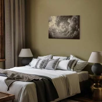 Obraz - Szept rozświetlonych chmur: Miękka gra światła w teatrze niebios - obrazek 6