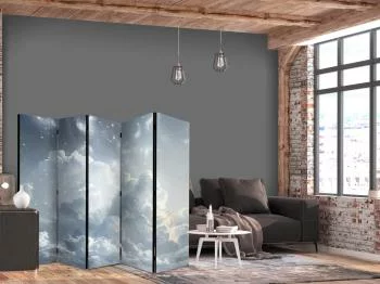 Parawan - Astralny spokój: Gwiazdy rozsypane nad delikatnymi chmurami - obrazek 2