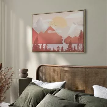 Obraz - Krajobraz o zachodzie (1-częściowy) szeroki - obrazek 6