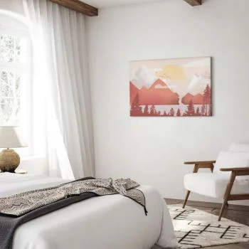 Obraz - Krajobraz o zachodzie (1-częściowy) szeroki - obrazek 6