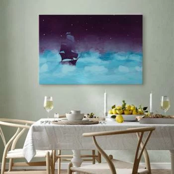 Obraz - Nocne fale (1-częściowy) szeroki - trzeci wariant - obrazek 7