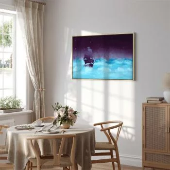 Obraz - Nocne fale (1-częściowy) szeroki - trzeci wariant - obrazek 7