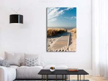 Obraz - Samotna plaża (1-częściowy) pionowy - obrazek 2