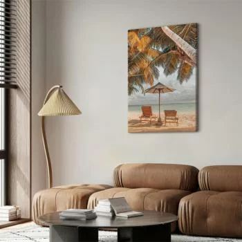 Obraz - Palmowy parasol (1-częściowy) pionowy - obrazek 5