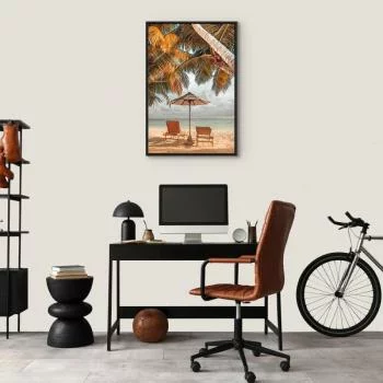 Obraz - Palmowy parasol (1-częściowy) pionowy - obrazek 7