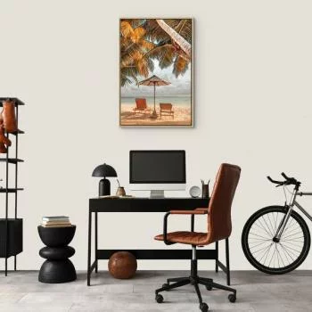 Obraz - Palmowy parasol (1-częściowy) pionowy - obrazek 7