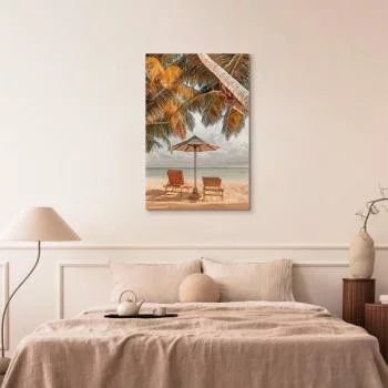 Obraz - Palmowy parasol (1-częściowy) pionowy - obrazek 6