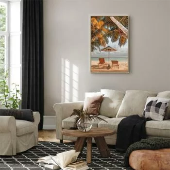 Obraz - Palmowy parasol (1-częściowy) pionowy - obrazek 5