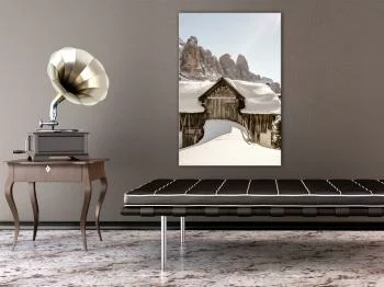 Obraz - Zima w Dolomitach (1-częściowy) pionowy - obrazek 2