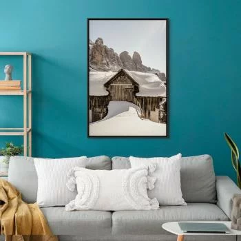 Obraz - Zima w Dolomitach (1-częściowy) pionowy - obrazek 5