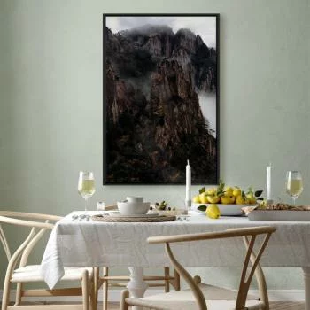 Obraz - W sercu górskiego pejzażu (1-częściowy) - chmury między skałami - obrazek 7