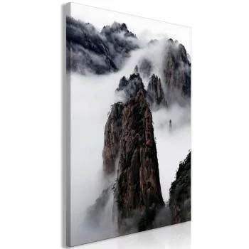 Obraz - Skały w chmurach (1-częściowy) pionowy - obrazek 2
