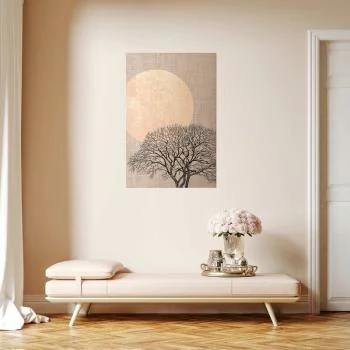 Plakat - Poranna pełnia księżyca - obrazek 2