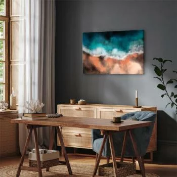 Obraz - Fale na piasku (1-częściowy) szeroki - obrazek 7