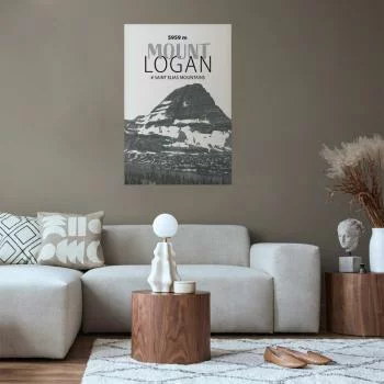 Plakat - Majestatyczny szczyt górski Mount Logan korona gór pejzaż górski - obrazek 5