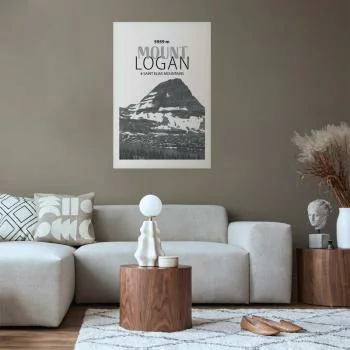 Plakat - Majestatyczny szczyt górski Mount Logan korona gór pejzaż górski - obrazek 5