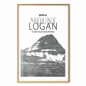 Plakat - Majestatyczny szczyt górski Mount Logan korona gór pejzaż górski - obrazek 2