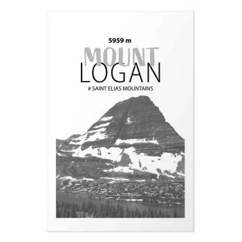 Plakat - Majestatyczny szczyt górski Mount Logan korona gór pejzaż górski - obrazek 2