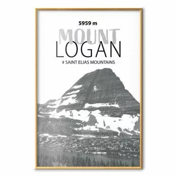 Plakat - Majestatyczny szczyt górski Mount Logan korona gór pejzaż górski - obrazek 2