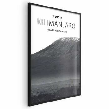 Plakat - Majestatyczny szczyt górski Kilimanjaro korona gór pejzaż górski
