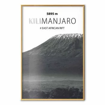 Plakat - Majestatyczny szczyt górski Kilimanjaro korona gór pejzaż górski - obrazek 2