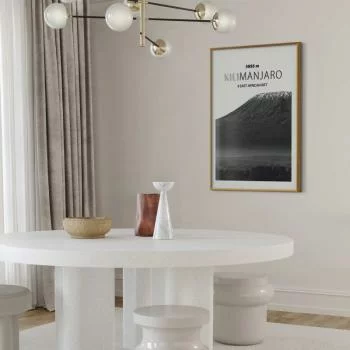 Plakat - Majestatyczny szczyt górski Kilimanjaro korona gór pejzaż górski - obrazek 5