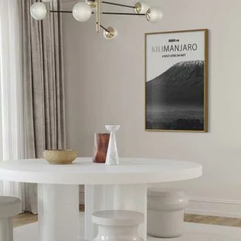 Plakat - Majestatyczny szczyt górski Kilimanjaro korona gór pejzaż górski - obrazek 5