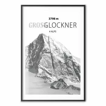 Plakat - Majestatyczny szczyt górski Glosslockner korona gór pejzaż górski - obrazek 2