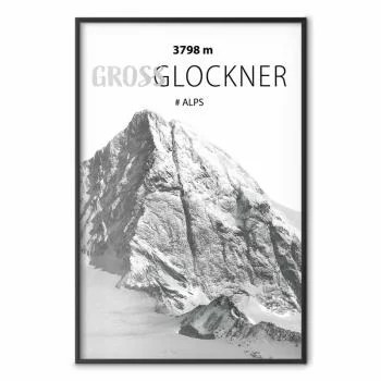 Plakat - Majestatyczny szczyt górski Glosslockner korona gór pejzaż górski - obrazek 2