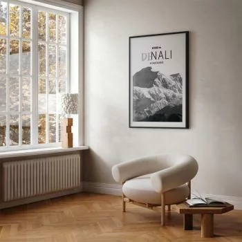 Plakat - Majestatyczny szczyt górski Denali korona gór pejzaż górski - obrazek 5