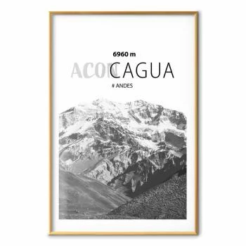 Plakat - Majestatyczny szczyt górski Aconcagua korona gór pejzaż górski - obrazek 2