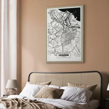 Obraz - Mapa miasta: Gdańsk (1-częściowy) pionowy - obrazek 6